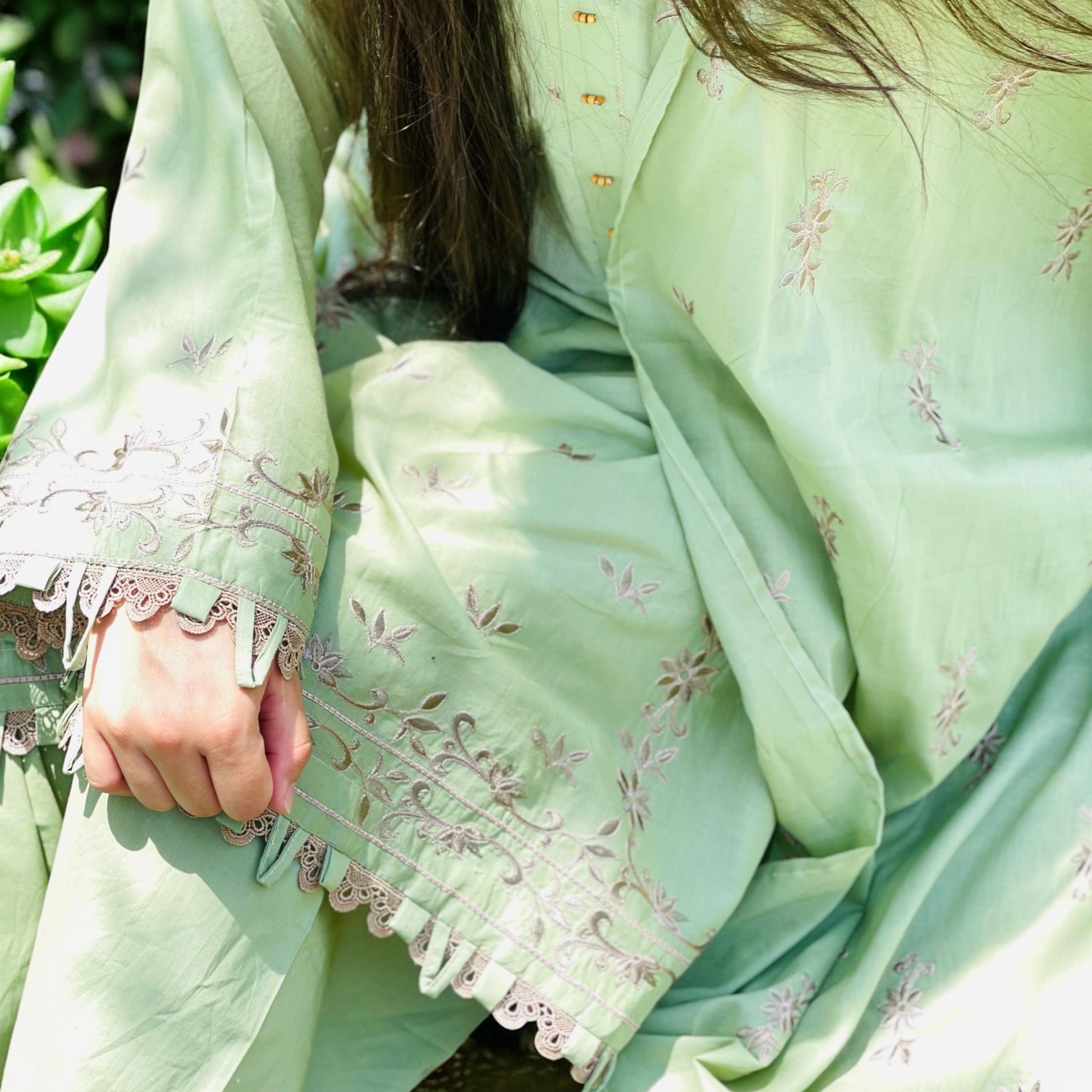 Three Piece Embroidery Unstitched Suit